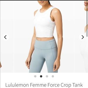 Lululemon femme force crop tank